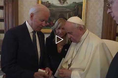 Biden Calls Pope a 'Warrior for Peace'