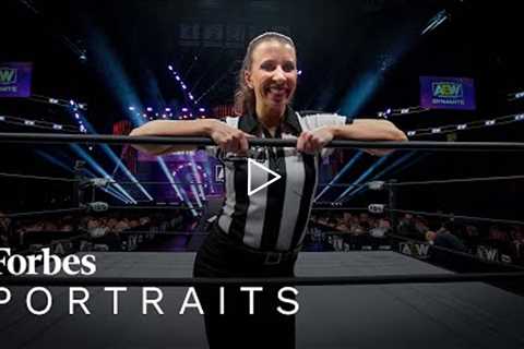 How Aubrey Edwards Went From Video Game Maker To All Elite Wrestling Referee | Forbes