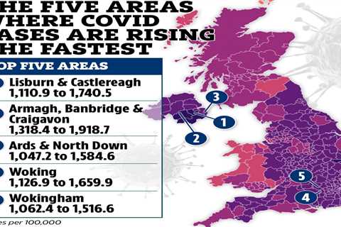 Omicron cases are still rising in 218 areas – is YOURS on the hotspot list?