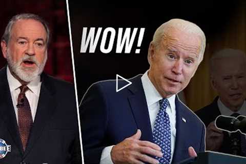 Mike Huckabee reacts to Biden’s CRINGEWORTHY comments to reporters! | Live w/ Mike clip | Huckabee