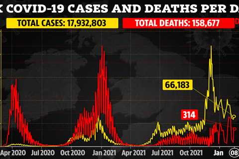 UK’s new daily Covid cases plummets by 40% in a week as deaths rise to 314