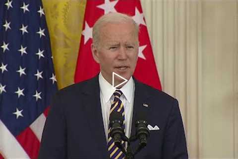 Biden on Possible Russian Pullback: 'We'll See'