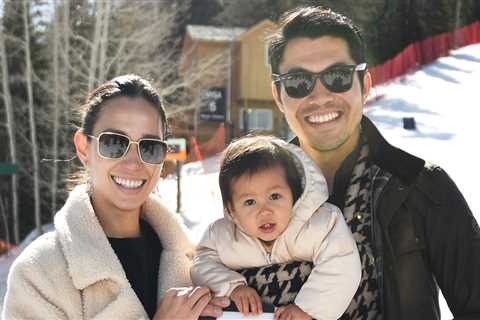 Henry Golding is joined by wife Liv Lo and daughter Lyla at the 2022 Park City Ski Challenge