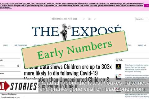 Fact Check: Data DOES Show British Children Up To 303 Times More Likely To Die From COVID After..