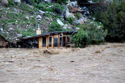 An Indiana family has been stranded near Yellowstone due to flooding