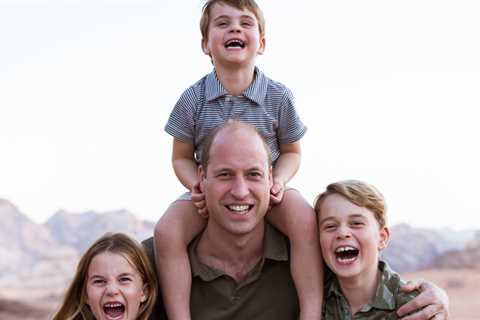 Prince William is the happiest dad with George, Charlotte and Louis in the Father’s Day photo