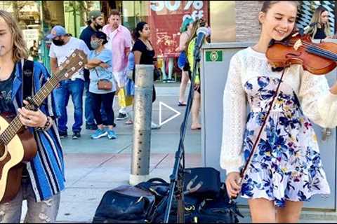 HANDSOME BOY WITH ANGELIC VOICE JOINS ME | John Lennon - Imagine | Violin Cover - Karolina Protsenko