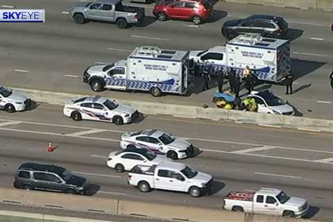 Houston traffic: I-45 North Freeway at FM 1960 partially blocked in both directions due to wreck