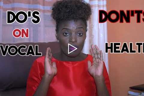 VOCAL HEALTH TIPS FOR SINGERS! DO'S AND DON'TS! - FLOZIE TEEKAY