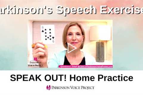 08/16/22 Parkinson's Speech Exercises: Cognitive Exercises