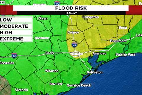 Flood risk through Labor Day Monday