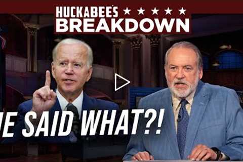 Biden's INSANE Reaction to Heckler Spells TROUBLE | BREAKDOWN | Huckabee