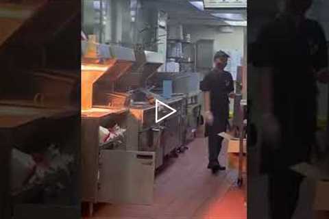 Huge Rat Runs Through McDonalds Kitchen