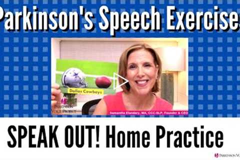 10/3/22 Parkinson's Speech Exercises: Dallas Cowboys