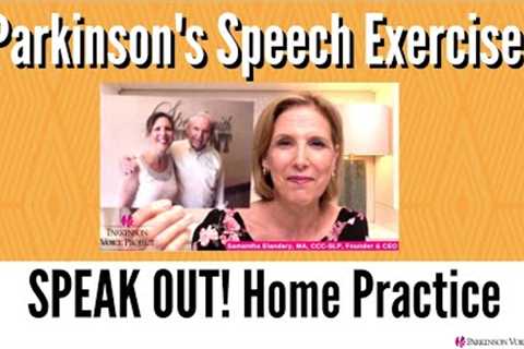 10/24/22 Parkinson''''s Speech Exercises: Celebrating Dr. Boone