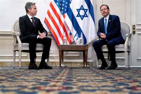 Blinken in talks with Israeli Pres. over Iran, Ukraine