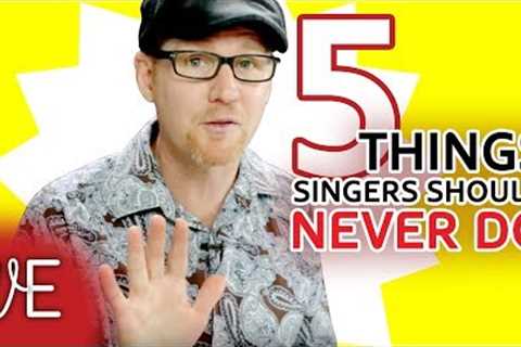 DESTROY YOUR VOICE in 5 easy steps! | Singing habits to AVOID | #DrDan 🎤