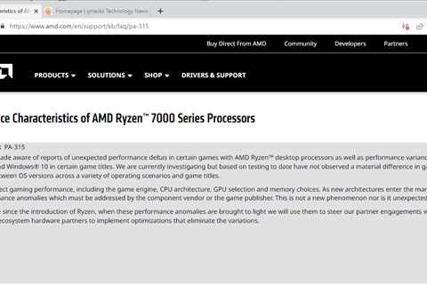 AMD is investigating performance issues with Ryzen 7000