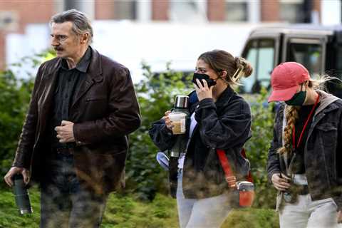 Liam Neeson films scene for new movie ‘Thug’ in the Northeast