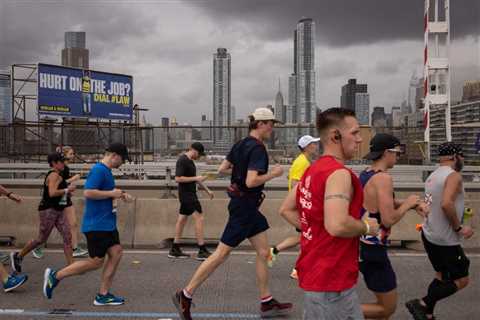 Lapping in the warm weather on NYC Marathon Sunday