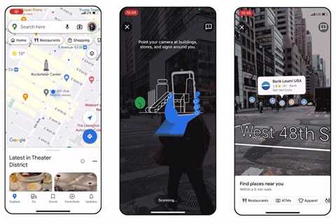 Live View AR search is now available on Google Maps for iOS and Android – •