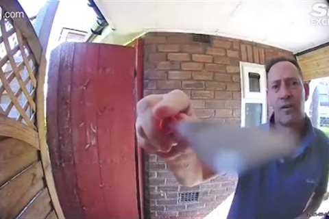 Neighbor Gets Instant Karma for Trying to Destroy Ring Doorbell