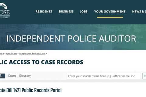 San Jose launches website for looking police data