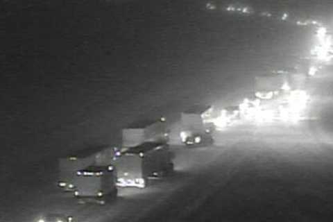 I-275 closed after semis, vehicles slide down icy hill