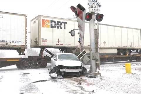 Part of Holland Sylvania closed due to car and train crash