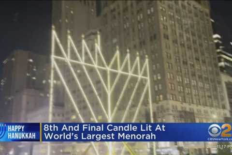 8th and final candle lit on world’s largest menorah