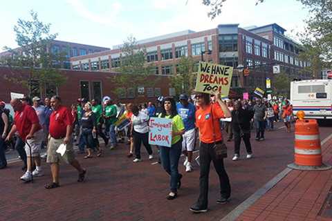 Thousands protest at Koch Brothers convention in Ohio