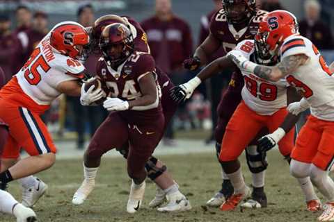 The Gophers end the 2022 season 9-4 after a 28-20 win over Syracuse at the Pinstripe Bowl