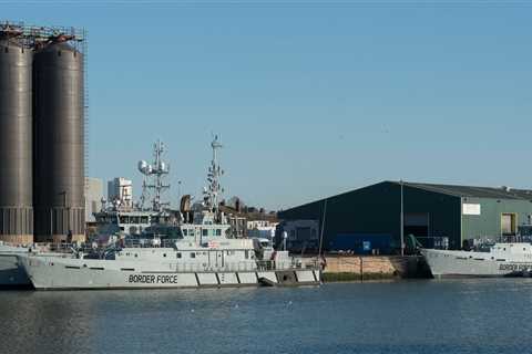 Three of Britain’s five Border Force boats are out of action instead of patrolling the Channel