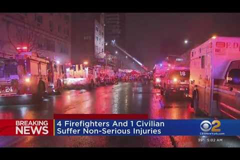 Firefighters battle East Harlem blaze