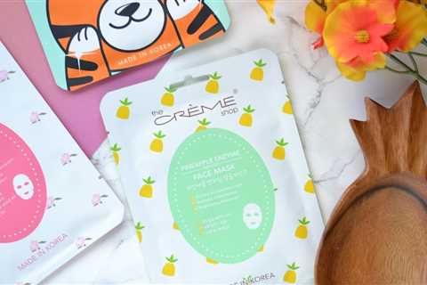 SHEET MASK | The Creme Shop Pineapple Enzyme Infused Face Mask | Cosmetic Proof