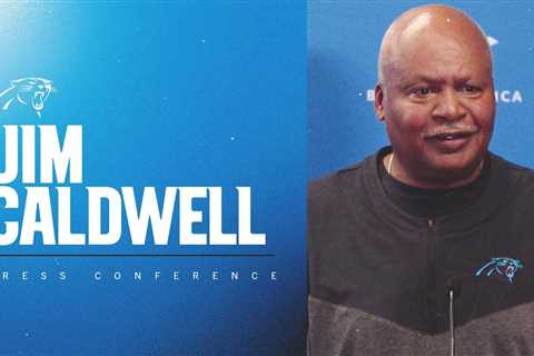 Jim Caldwell talks about new position with Panthers