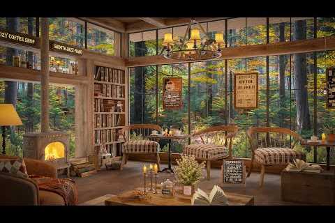 Smooth Relaxing Jazz at Cozy Coffee Shop ☕ Instrumental Music for Studying, Working and Chill