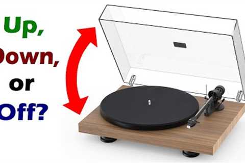 Turntable dust cover: Open, closed, or removed while playing?