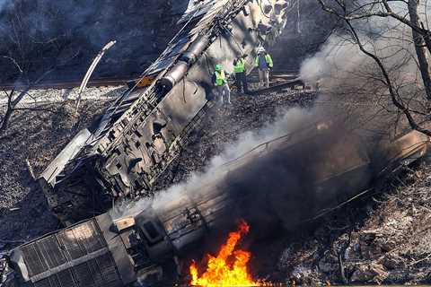 3 Injured In Fiery Prepare Derailment Brought on By Rockslide