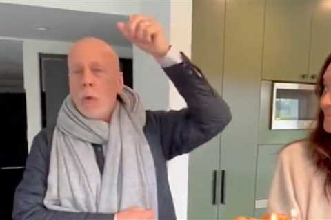 Bruce Willis is celebrated by the family in a video for his 68th birthday