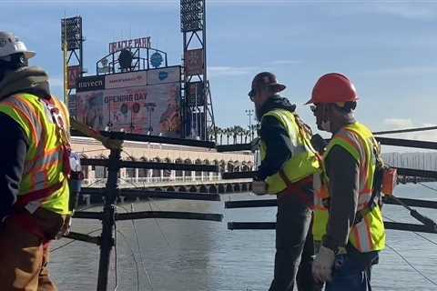 Third Street Bridge repairs continue after barges crashed into it during recent storm