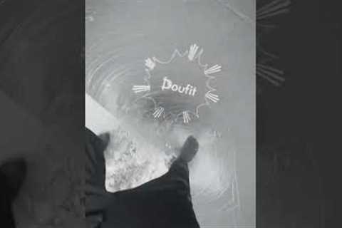 Walking on a frozen trampoline