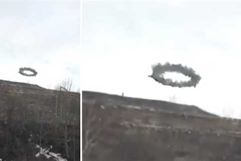 This Man Was Hiking Up This Mountain When Something Huge Suddenly Opened Up Above Him