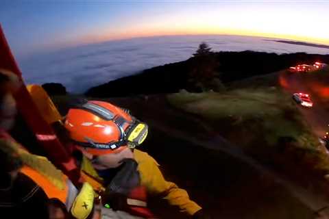 Driver falls 500 feet from road on Mount Tamalpais