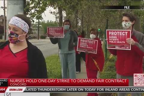 Nurses strike at John Muir Behavioral Health Center demanding fair contract