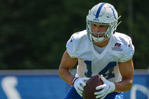 Alec Pierce has returned in significantly different shape for his second year with the Colts