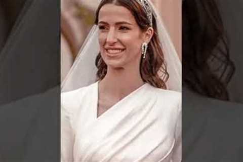 Royal Wedding in Jordan! Crown Prince Hussein weds Rajwa Al Saif #royalwedding #tiara #royal