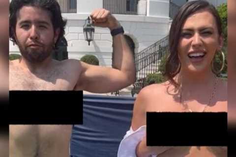 Trans Influencer Flashes Fake Breast on White House Lawn At Biden Prides Event – Calls to Support..