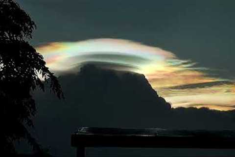 Locals amazed as they spot rainbow-coloured scarf cloud