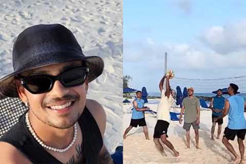 Wicketkeeper-batter Ishan Kishan shoots team India’s beach volleyball session in Barbados ahead of..